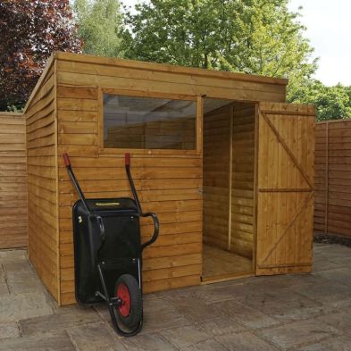 Product photograph of Mercia Pent 7 10 X 5 10 Pent Shed - Budget Dip Treated Overlap from QD stores