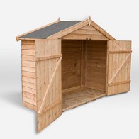 See more information about the Mercia Garden Storage 2' 9" x 6' 10" Apex Bike Store - Budget Dip Treated Overlap