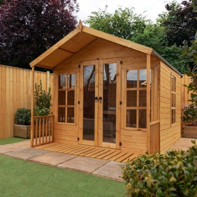 Product photograph of Mercia Wessex 8 2 X 8 Apex Summerhouse - Premium Dip Treated Shiplap from QD stores