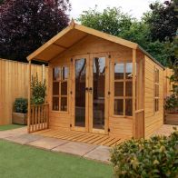 See more information about the Mercia Wessex 8' 2" x 8' Apex Summerhouse - Premium Dip Treated Shiplap