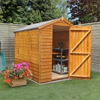 See more information about the Mercia 8 x 6 Overlap Apex Shed - Windowless