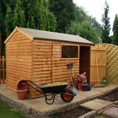 Product photograph of Mercia 9 10 X 6 3 Reverse Apex Shed - Budget Dip Treated Overlap from QD stores