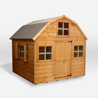 See more information about the Mercia Dutch Barn 6' 6" x 6' Barn Children's Playhouse - Premium Dip Treated Shiplap