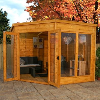 Product photograph of Mercia Premier 9 6 X 9 6 Pent Summerhouse - Premium Dip Treated Shiplap from QD stores