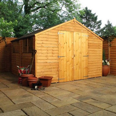 Product photograph of Mercia 10 2 X 9 11 Apex Shed - Budget Dip Treated Overlap from QD stores