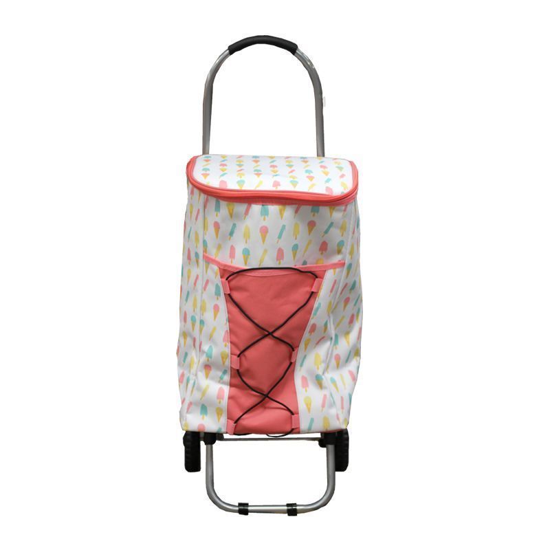 Maypole Shopper Trolley Cooler Bag 36 Litre - Pink Pattern