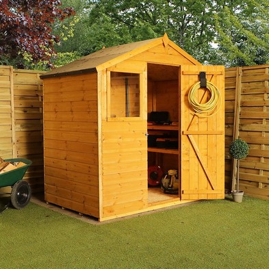 Product photograph of Mercia 6 5 X 4 Apex Shed - Premium Dip Treated Shiplap from QD stores