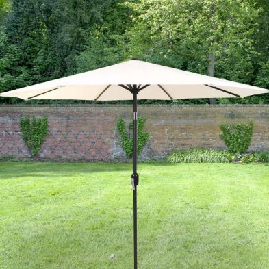 Product photograph of Garden Parasol By Wensum - 2 7m Cream from QD stores