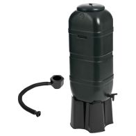 See more information about the 100L Slimline Garden Water Butt Set Including Tap & Stand & Filler Kit