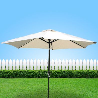 Product photograph of Garden Parasol By Wensum - 2 7m Beige from QD stores