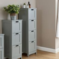 See more information about the Colonial Grey Slim Chest Of 4 Drawers
