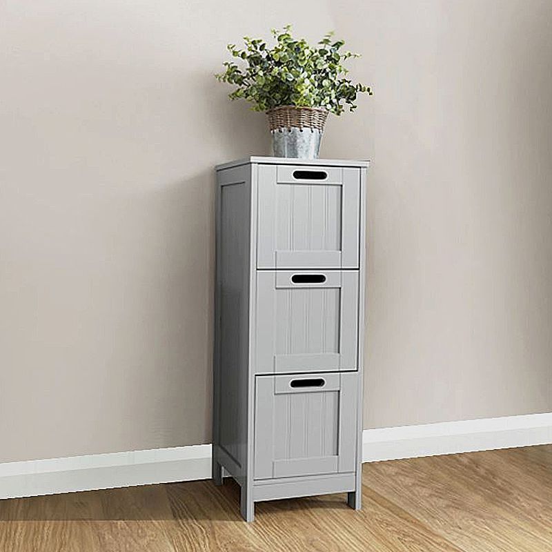 Colonial Slim Chest of Drawers Grey 4 Drawers