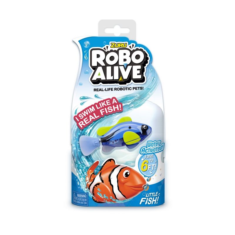 Robo Alive Swimming Blue Tang Fish Bath Toy