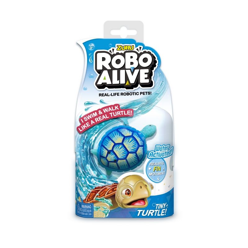 Robo Alive Bath Toy Blue Turtle