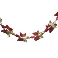 See more information about the Christmas Garland Decoration 8 Foot x 9 Inch Red & Gold