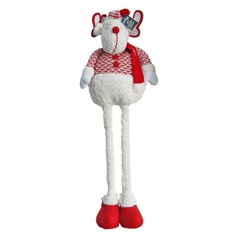 Standing Reindeer In Red & White Suit 36 Inch  