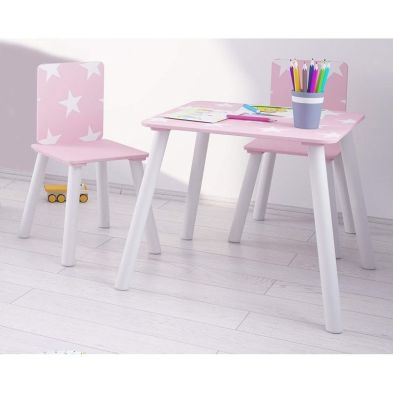 Product photograph of Star Junior Kids Chairs Pink By Kidsaw from QD stores