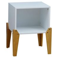 See more information about the Kudl Bedside Table White 1 Shelf
