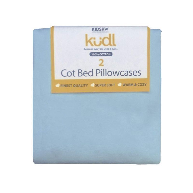 Kidsaw Kudl Kids Pillowcases 100% Cotton (2) Blue