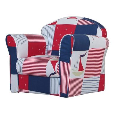 Product photograph of Patchwork Kids Chair Wood Multicoloured By Kidsaw from QD stores