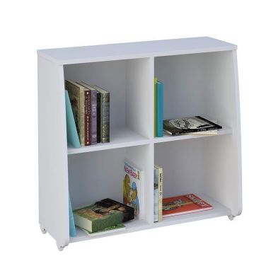 Product photograph of Kudl Bookcase White 2 Shelves By Kidsaw from QD stores