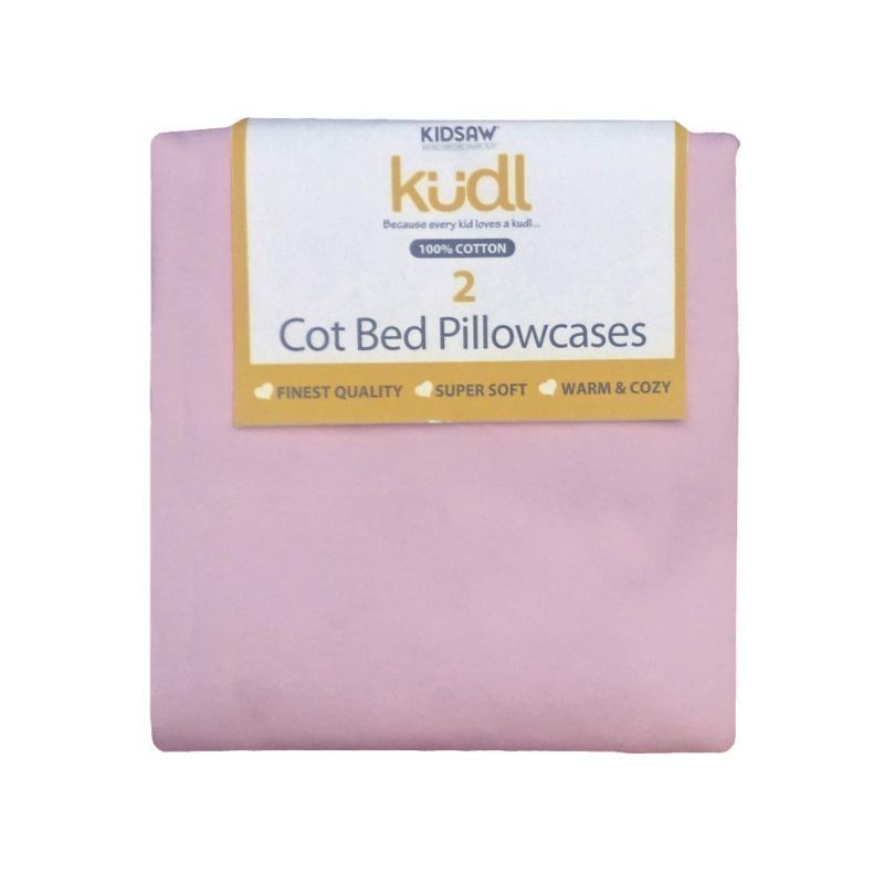 Kidsaw Kudl Kids Pillowcases 100% Cotton (2) Pink