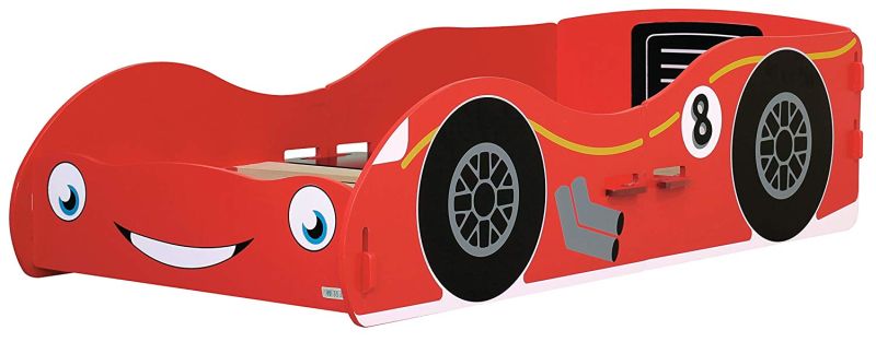 Racing Car Small Single Bed Red 3 x 5ft by Kidsaw