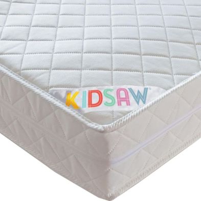 Product photograph of Deluxe Single Mattress White 3 X 6ft By Kidsaw from QD stores