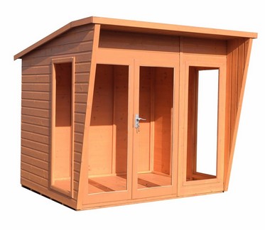 Product photograph of Shire Highclere 8 1 X 7 8 Pent Summerhouse - Premium Dip Treated Shiplap from QD stores