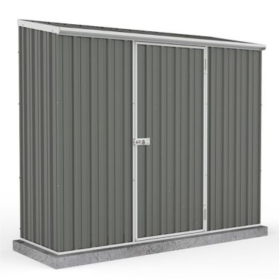 Product photograph of Absco 7 4 X 2 7 Pent Shed Steel Grey - Classic from QD stores