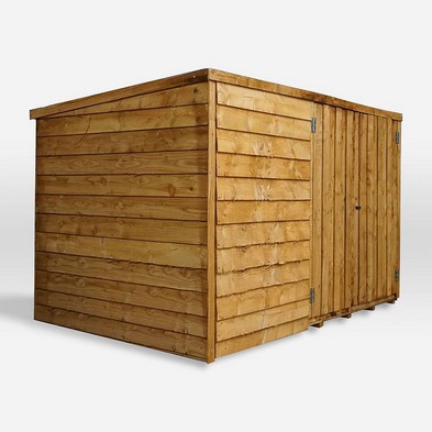 Product photograph of Mercia Garden Storage 4 1 X 6 4 Pent Bike Store - Budget Dip Treated Overlap from QD stores