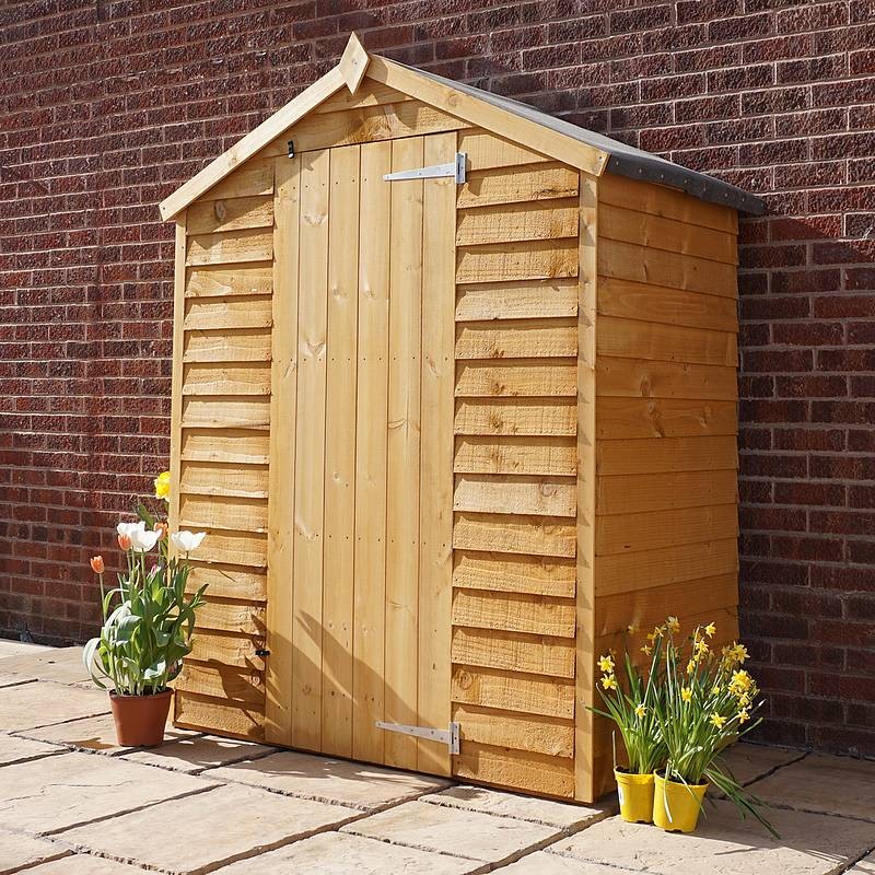 Mercia 5' 2" x 2' 9" Apex Shed - Budget Dip Treated Overlap
