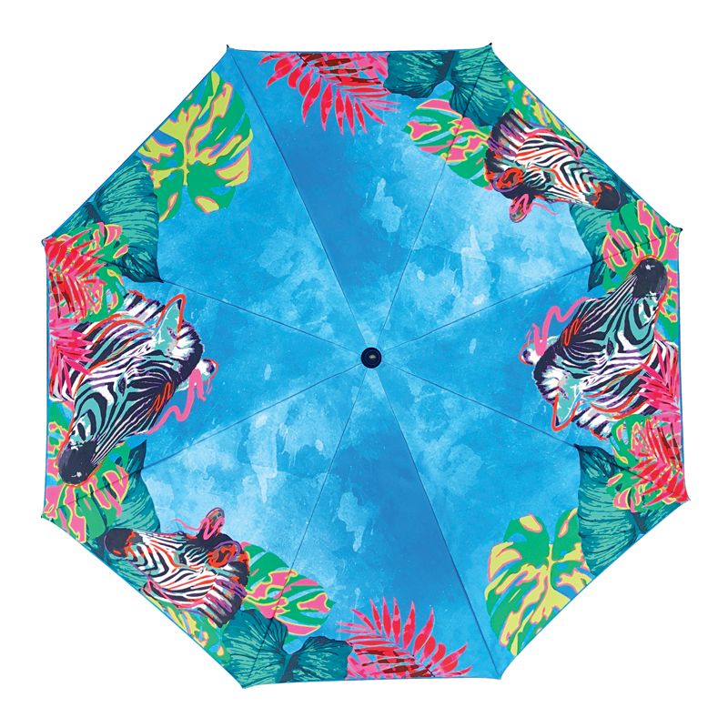2M Beach Umbrella - Blue Zebra