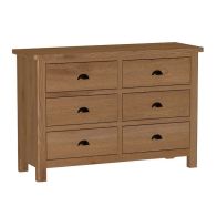 See more information about the Rutland Oak 6 Drawer Chest Rustic