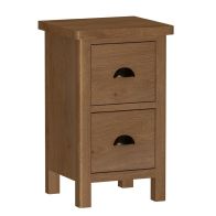 See more information about the Rutland Bedside Table Oak Natural 2 Drawers