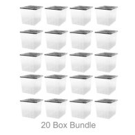 See more information about the 20 Pack x 110L Strata Supa Nova Extra Large Plastic Storage Box Clear