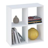 See more information about the Kudl Bookcase White 4 Shelf
