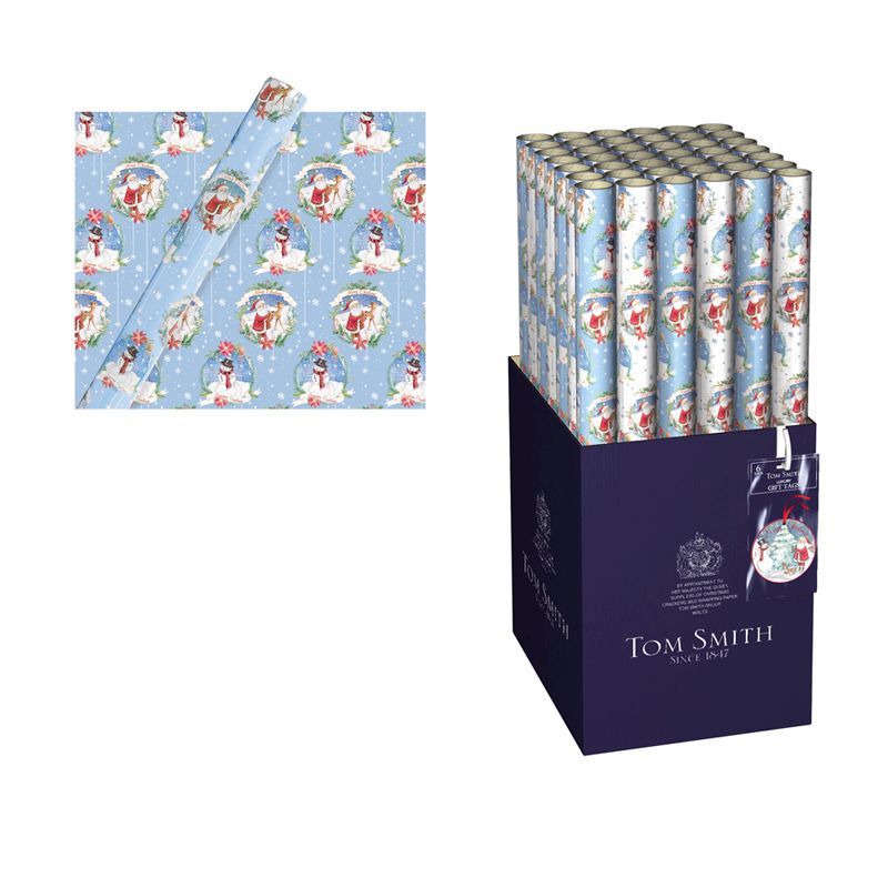 Forest Friends 4m Gift Wrap Blue