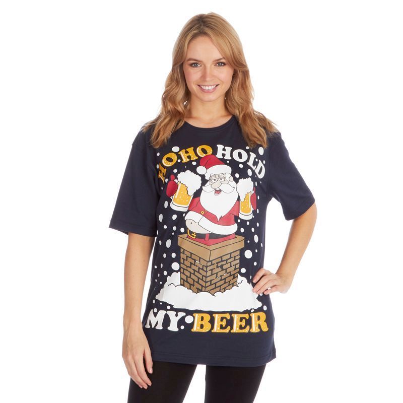 Unisex Christmas Beer T-Shirt - Small