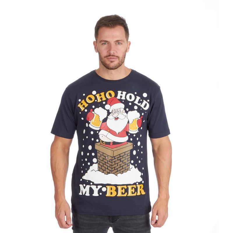 Unisex Christmas Beer T-Shirt - Medium
