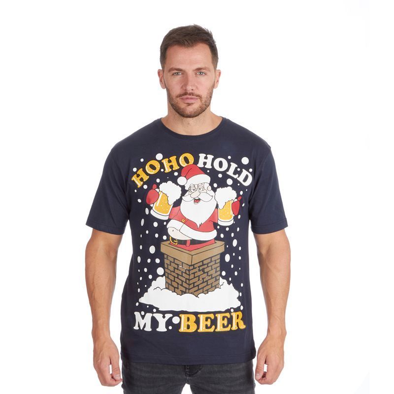 Unisex Christmas Beer T-Shirt - X Large