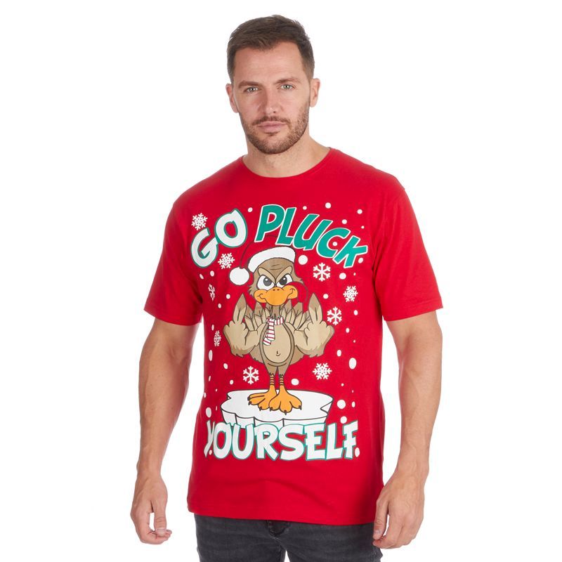 Unisex Christmas Pluck T-Shirt - Medium
