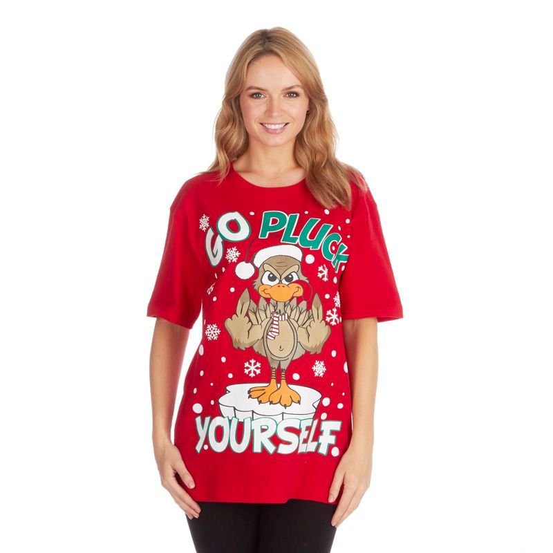 Unisex Christmas Pluck T-Shirt - Large
