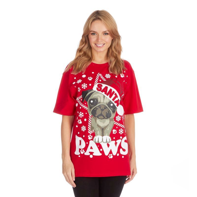 Santa Paws Christmas T-Shirt - Large