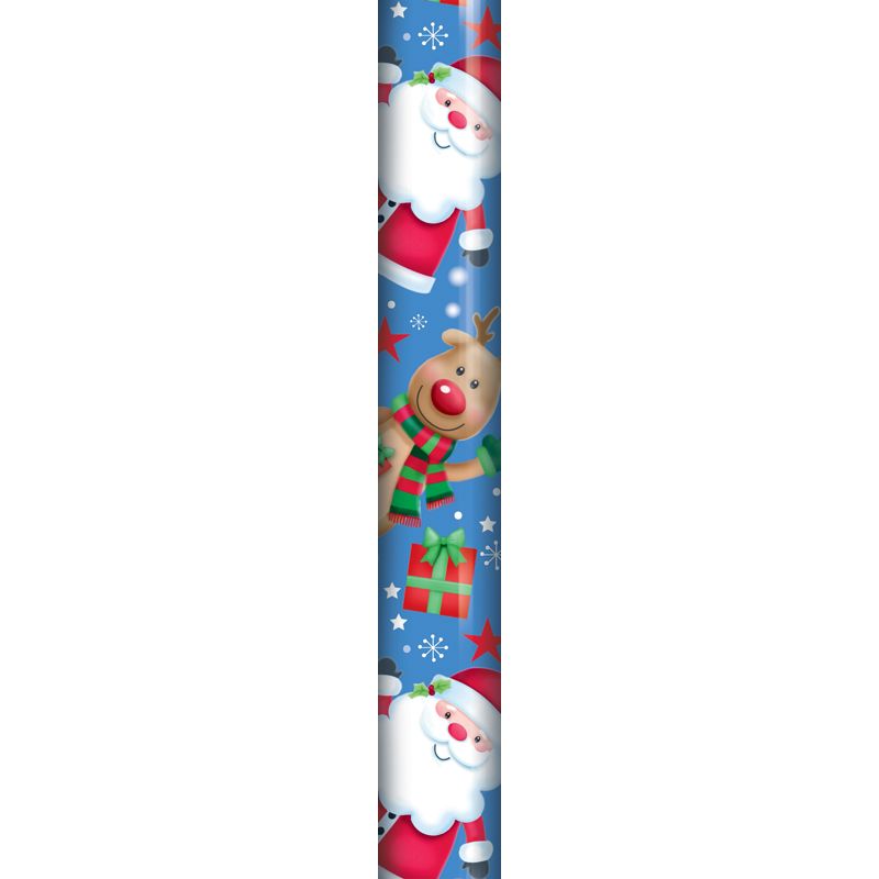 8m Cute Gift Wrap Santa & Rudolph