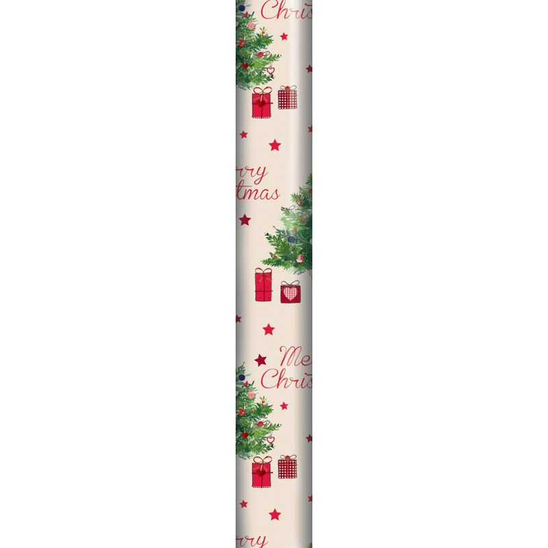 8m Traditional Gift Wrap Merry Christmas