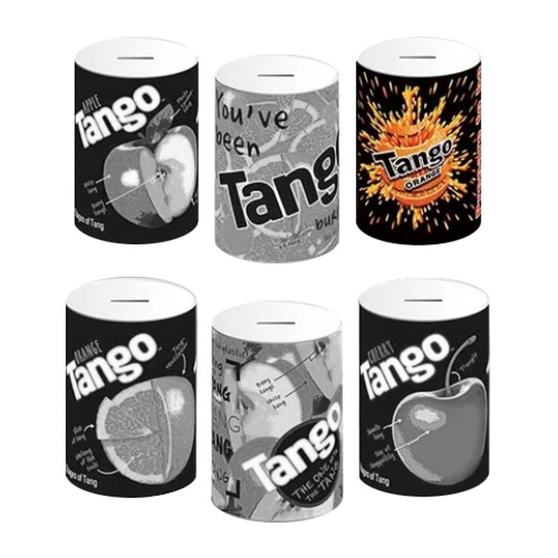 Tango Orange Money Tin 10x15cm - Black