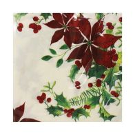 See more information about the Christmas Napkins 25 Pack - Wreath Border With Writing