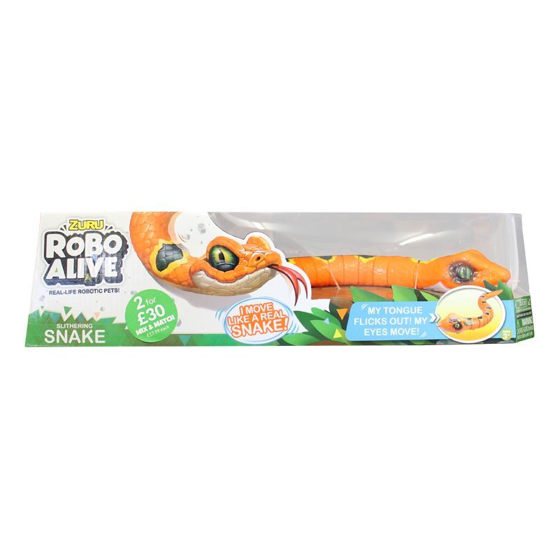 Zuru Robo Alive Slithering Snake Orange