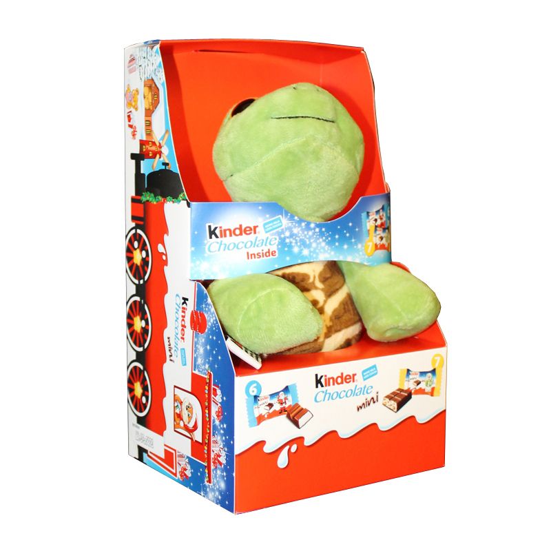 Kinder Green Turtle Fluffy Toy & Chocolate Minis 73g